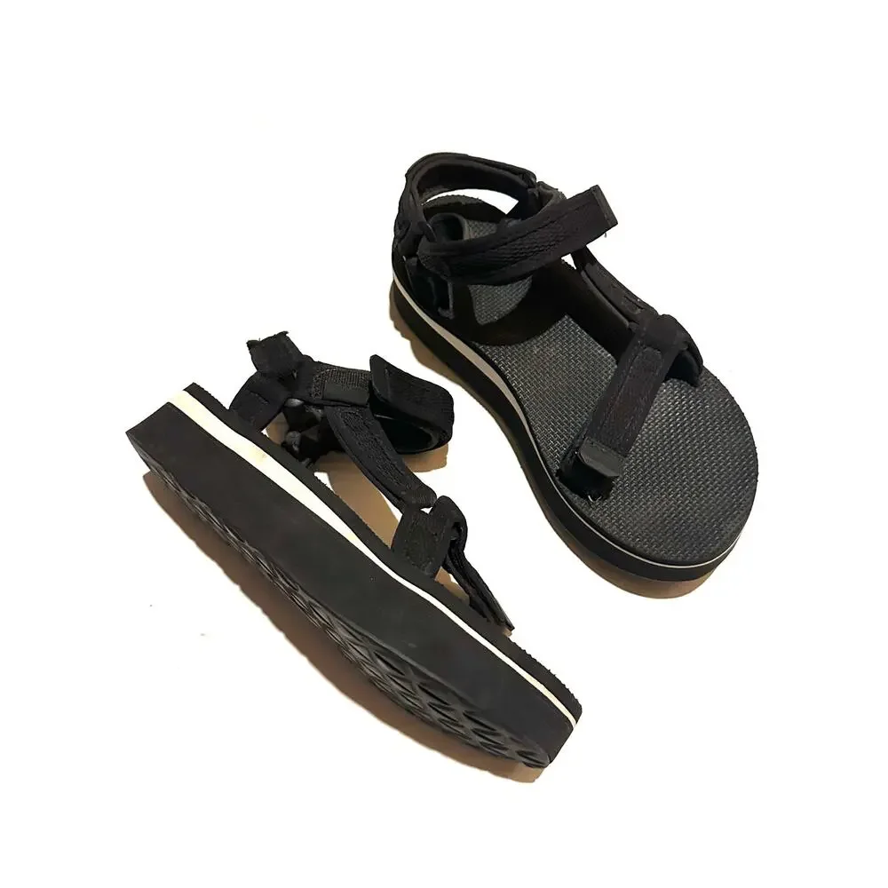 Teva Universal Mesh Hiking Strappy Black Platform Sandals Women's 8 - Picture 3 of 8